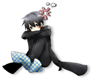 💨 anime, manga, angry, cartoon, character telegram sticker