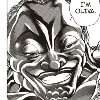 😁 Oliva I'M OLIVA. Anime, Baki, Muskeln, Kämpfer, Stark telegram sticker