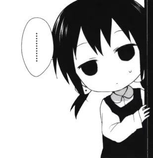 😐 ........... 动漫, 漫画, 女孩, 可爱, Q版, 表情 telegram sticker
