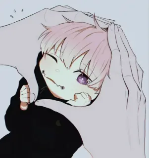 🥺 anime, baby, kawaii, cute, cartoon, art telegram sticker
