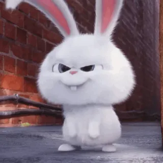 🍓 Snowball The Secret Life of Pets กระต่าย, การ์ตูน, สัตว์, น่ารัก, ตัวร้าย, เรื่องลับแก๊งขนฟู telegram sticker