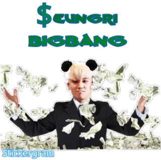 🤑 $EUNGRI
BIGBANG K-pop, soldi, Seungri, Big Bang whatsapp sticker