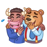 Bear & Bull | @Premium_Emojis_Telegram telegram emojis 😂