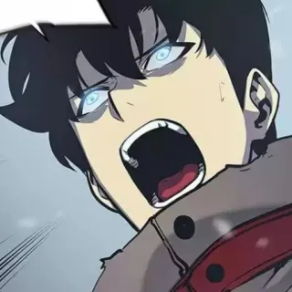 😕 Animé, Colère, Crier, Dessin animé, Émotion telegram sticker