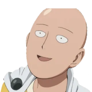 😀 Saitama One-Punch Man saitama, one-punch man, anime, hero, bald telegram sticker