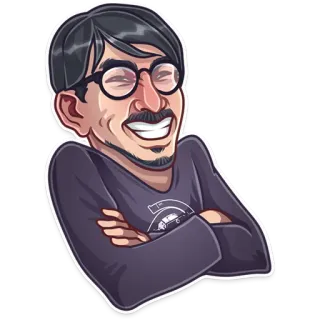 Hideo Kojima telegram stickers