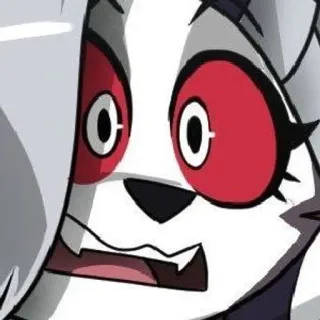 ‼️ Loona Helluva Boss Loona, Helluva Boss, Kreskówka, Naklejka, Piekielny ogar, Anthro telegram sticker