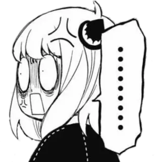 😡 Anya Forger Spy x Family anime, manga, spy x family, anya forger, shocked, reaction telegram sticker