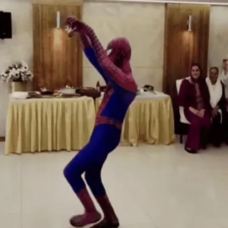 🕺 Spider-Man supereroe, Marvel, Spiderman, uomo, costume, festa telegram sticker