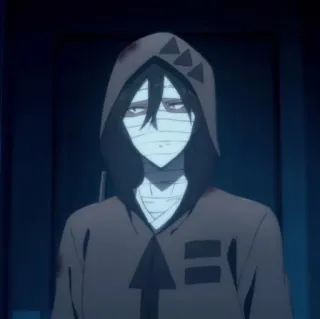 🦇 Zack Foster Angels of Death Anime, Hoodie, Perban, Karakter, Zack, Angels of Death telegram sticker