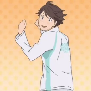 🏐 Oikawa Tooru Haikyuu!! Anime, Haikyuu, Oikawa Tooru, Pallavolo, Personaggio, Fanart telegram sticker