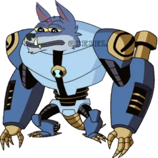 🐸 @GE3EL cartoon, ben 10, dog-like, character telegram sticker