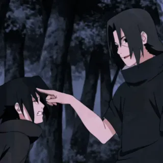 🎴 Itachi Uchiha Naruto anime, naruto, itachi, sasuke, uchiha, frère, pic sur le front telegram sticker