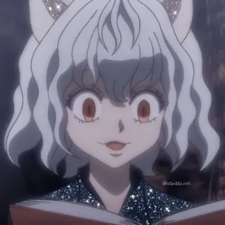 ✨ Neferpitou Hunter x Hunter Anime, Hunter x Hunter, Neferpitou, Chat, Manga, Chibi whatsapp sticker