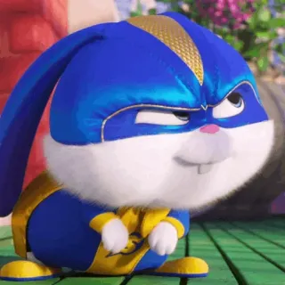 🍬 Snowball The Secret Life of Pets bunny, rabbit, animal, pet, cartoon telegram sticker
