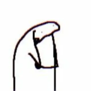 ❔ meme, florkofcows, stick figure, funny, cartoon, humor whatsapp sticker