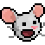 😍 老鼠, 动物, 可爱, 像素画, 啮齿动物 telegram sticker