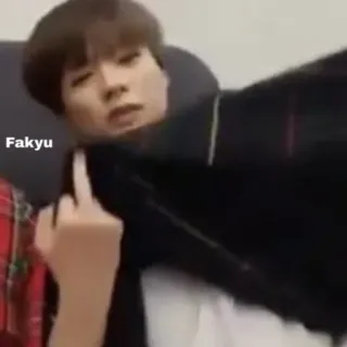 🖕 Fakyu dedo do meio, ofensivo, insulto, gesto, rude telegram sticker