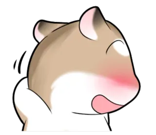 ☺️ hamster, schattig, dier, huisdier telegram sticker