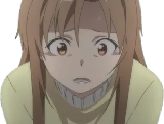 😰 Anime, Triste, Menina, Desenho animado, Personagem, Animação telegram sticker