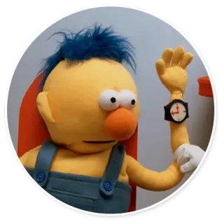 🕐 Yellow Guy Don't Hug Me I'm Scared パペット, yellow guy, don't hug me i'm scared, dhmis, キャラクター telegram sticker