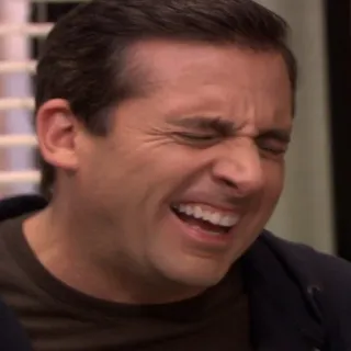 😂 Michael Scott The Office lucu, komedi, tertawa, The Office, Michael Scott whatsapp sticker