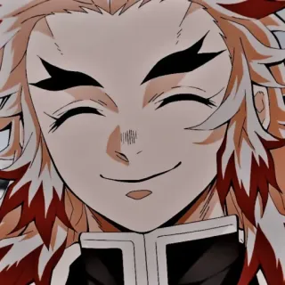 😊 Rengoku Demon Slayer Anime, Rengoku, Demon Slayer, Personagem, Sorriso telegram sticker