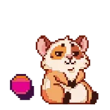🔠 햄스터, 애완동물, 동물, 귀여운, 디지털 아트, 픽셀 아트, 설치류 telegram sticker