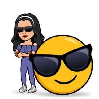 😎 Ảnh đại diện, Biểu tượng cảm xúc, Kính râm, Phim hoạt hình, Ngầu, Bitmoji telegram sticker