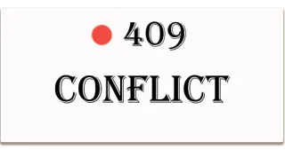 😡 409 CONFLICT conflict, 409, fout, code telegram sticker