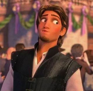 🖇 Flynn Rider Tangled Disney, Enredados, Flynn Rider, Dibujos animados, Animación telegram sticker