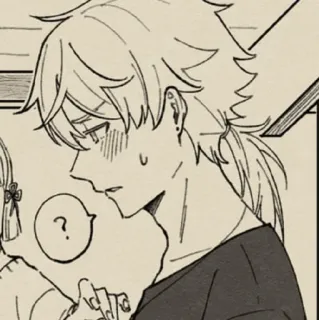 🍡 ? Anime, Manga, Pytanie, Dymek, Rumieniec telegram sticker