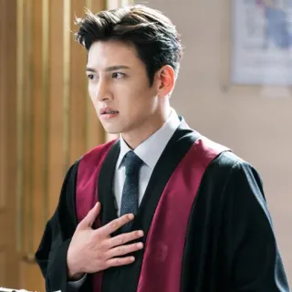 😮 man, korean, actor, lawyer, courtroom, robe telegram sticker
