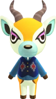 🦌 Lopez Animal Crossing animal crossing, lopez, hirsch, comic telegram sticker