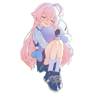 🥰 アニメ, 女の子, かわいい, 可愛い, 漫画, ステッカー telegram sticker