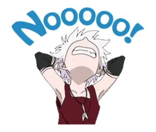 😫 Noooo! anime, no, negative, cartoon, expression, upset, despair telegram sticker
