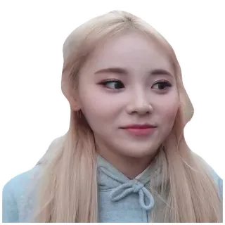 😏 wanita, gadis, pirang, orang, perempuan, korea, idola whatsapp sticker