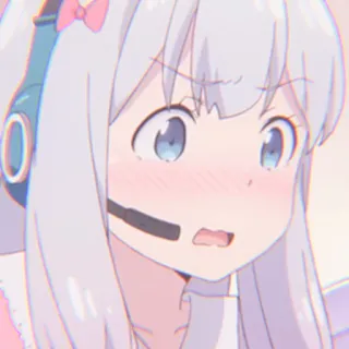 🍇 Izumi Sagiri Eromanga Sensei anime, manga, sagiri, waifu, kawaii, eromanga sensei whatsapp sticker