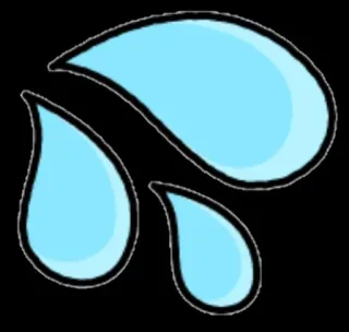 💦 agua, gota, sudor, lágrima, humedad, líquido telegram sticker