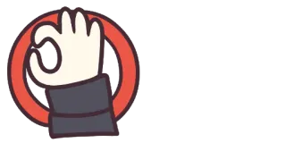 👌 OK рука, жест, ок, согласие, одобрение telegram sticker