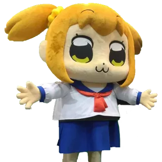 🙅 Anime, Personaggio, Mascotte, Carino, Popuko telegram sticker