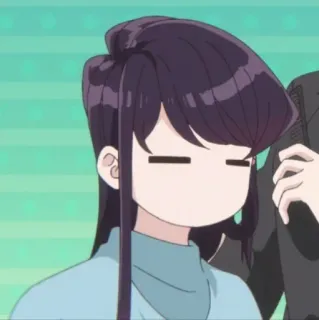 🍬 Komi Shouko Komi Can't Communicate Anime, Komi Can't Communicate, Komi Shouko, Mangá, Desenho animado, Fofo, Inexpressivo telegram sticker