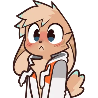 😳 Kartun, Binatang, Kelinci, Karakter, Lucu, Malu, Pemalu telegram sticker