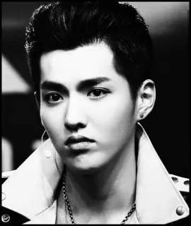 ➿ Kris Wu kris wu, cantante, attore, celebrità, ritratto telegram sticker