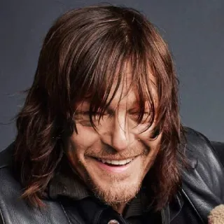 😁 Norman Reedus ator, celebridade, homem, retrato telegram sticker
