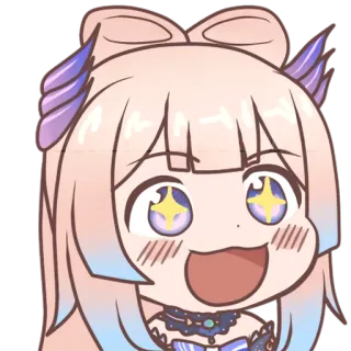 🤩 Sangonomiya Kokomi Genshin Impact Anime, Personaje, Sonrisa, Genshin Impact, Kokomi, Dibujo animado telegram sticker