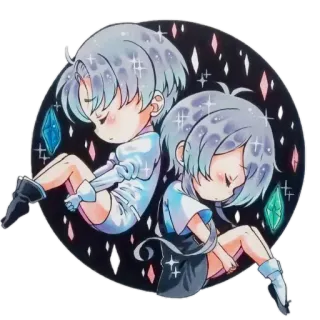 ✨ アニメ, ステッカー, 漫画, アート, 宝石, クリスタル, キャラクター, かわいい telegram sticker
