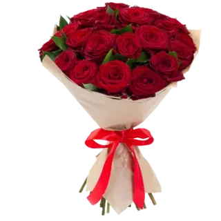 🌹 ช่อดอกไม้, ดอกกุหลาบ, ดอกไม้, กุหลาบแดง, ของขวัญ, ความรัก whatsapp sticker