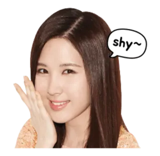 😳 shy~ tímido/a, fofo/a, coreano/a, mulher, menina, bonita whatsapp sticker