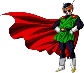 😅 Great Saiyaman Dragon Ball Z anime, superhero, cape, dragon ball z, great saiyaman telegram sticker